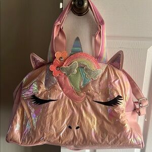 Pink Unicorn Iridescent Tote Bag
